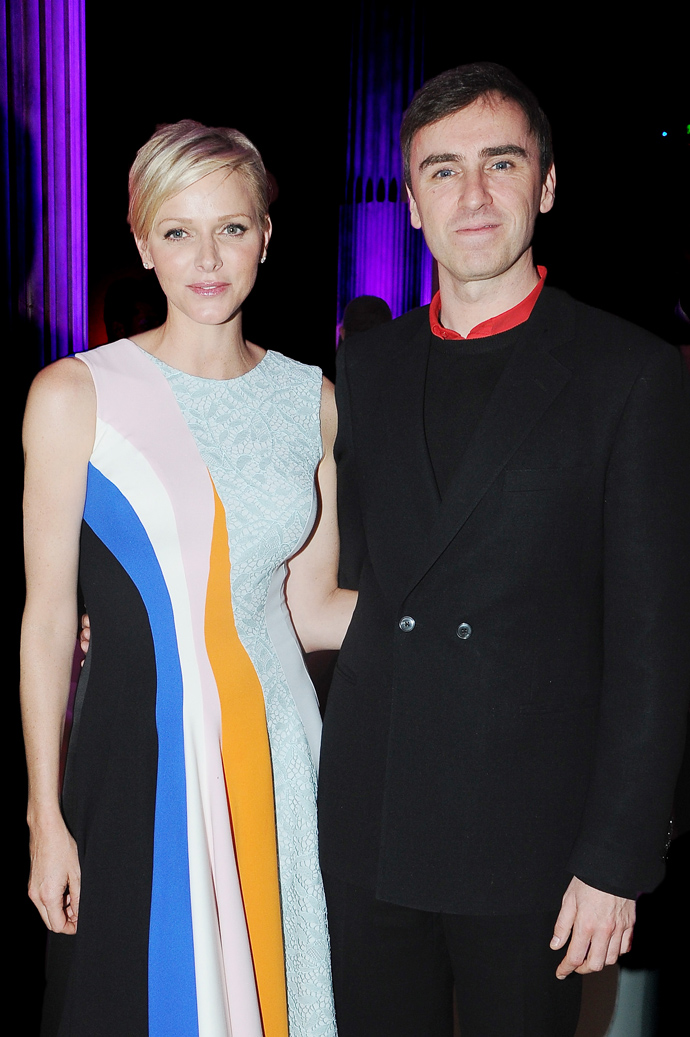 Княгиня Монако Шарлен и Раф Симонс Княгиня Монако Шарлен и Раф Симонс