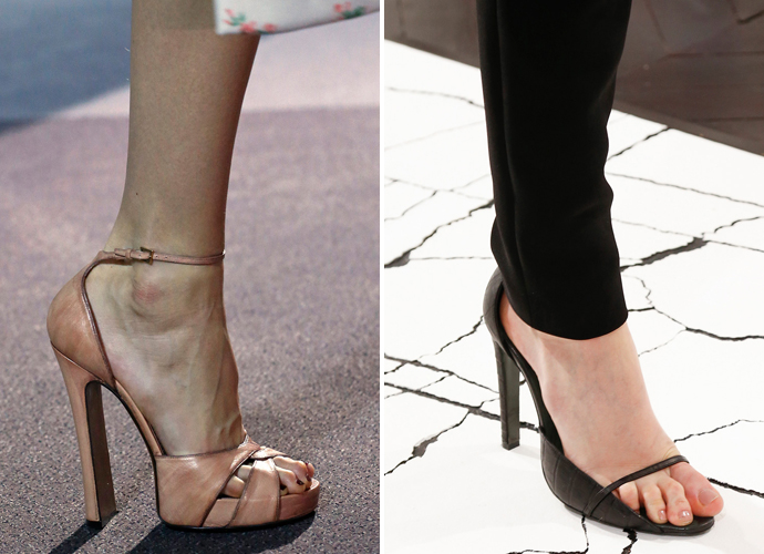 Босоножки Louis Vuitton и Balenciaga