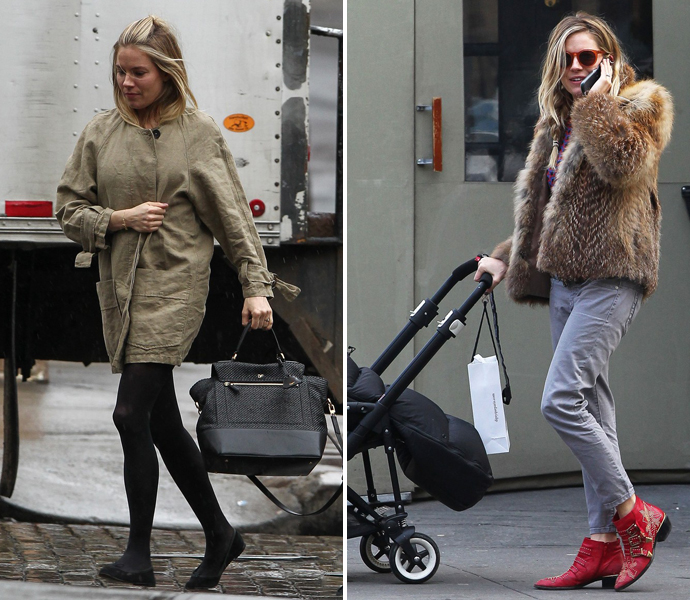 Сиенна Миллер на прогулке Сиенна Миллер на прогулке