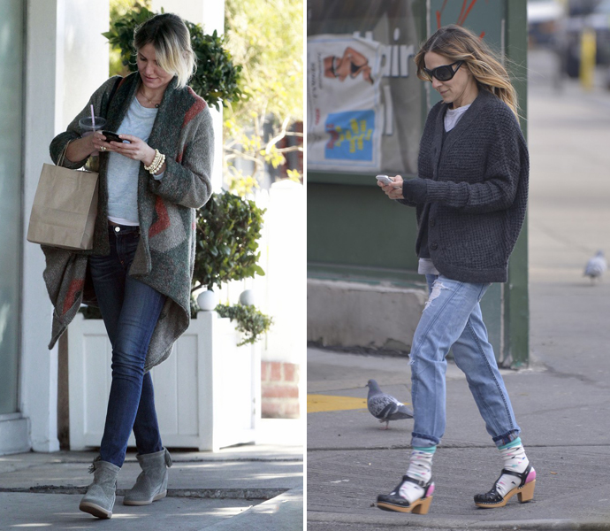 Кэмерон Диаз и Сара-Джессика Паркер на прогулке Кэмерон Диаз и Сара-Джессика Паркер на прогулке