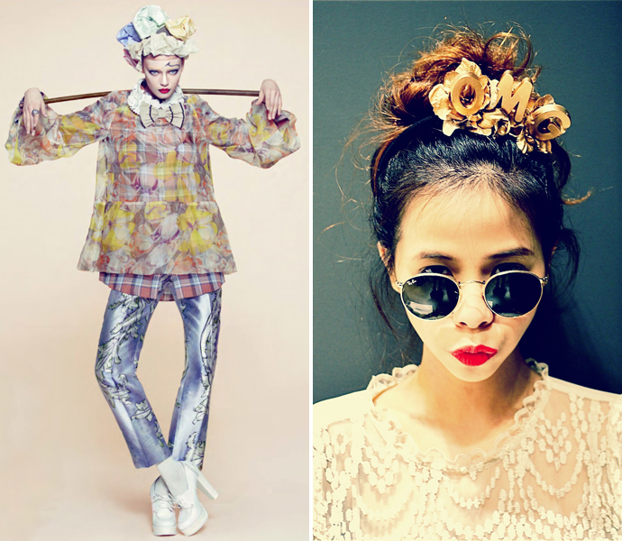 Тренд: цветочные ободки и венки (фото 22)