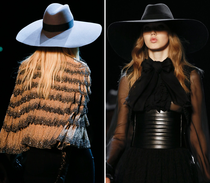 Знаковые вещи весны: шляпы Saint Laurent (фото 1)
