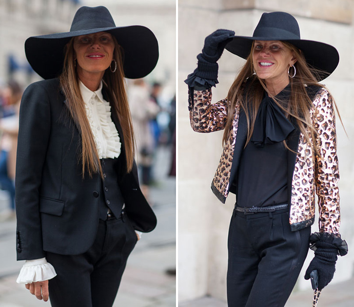 Анна Делло Руссо в Saint Laurent