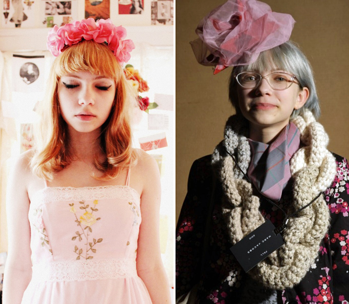 Тренд: цветочные ободки и венки (фото 11)