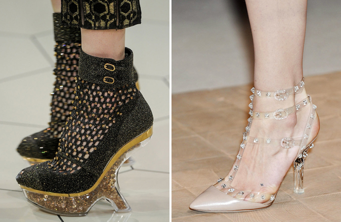 Босоножки Alexander McQueen и Valentino