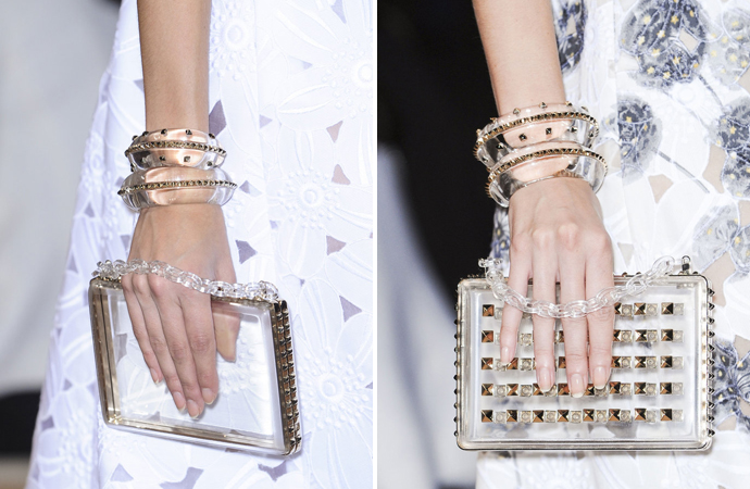 Прозрачные клатчи Valentino