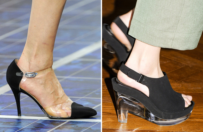 Прозрачные каблуки Chanel и Stella McCartney
