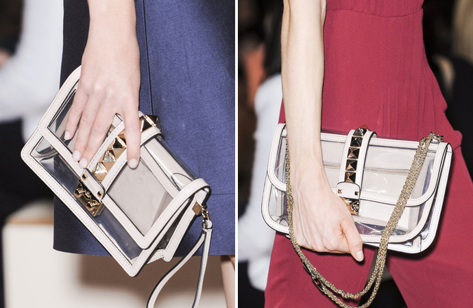 Valentino прозрачные сумки весна-лето 2013
