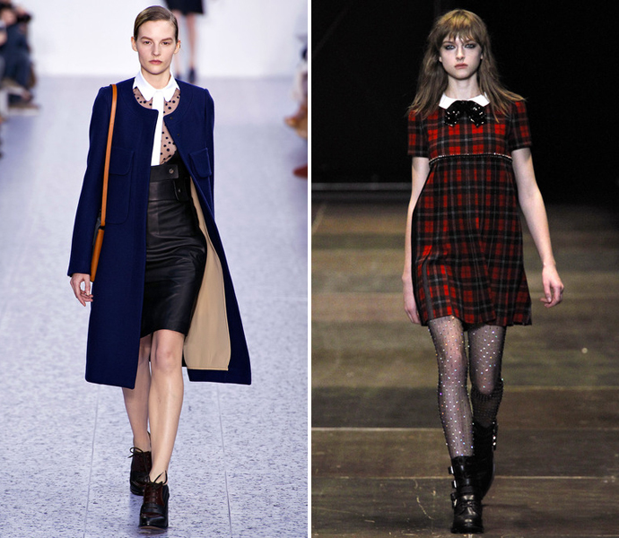 Белые воротнички: Chloe и Saint Laurent