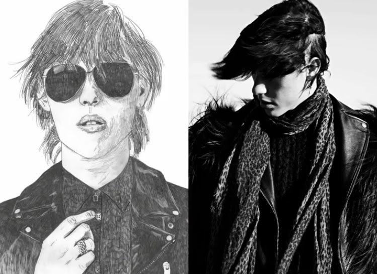 Мужская кампания Saint Laurent Мужская кампания Saint Laurent