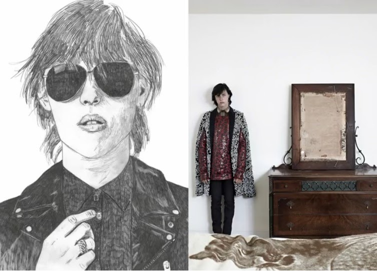 Мужская кампания Saint Laurent Мужская кампания Saint Laurent