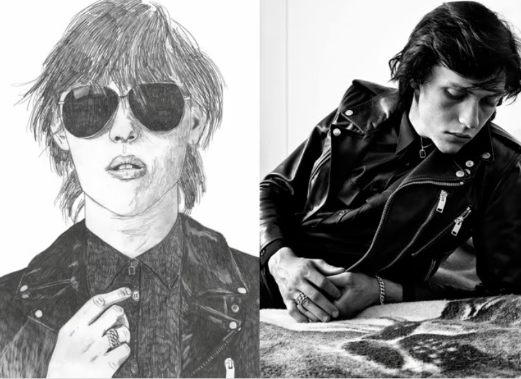 Мужская кампания Saint Laurent Мужская кампания Saint Laurent