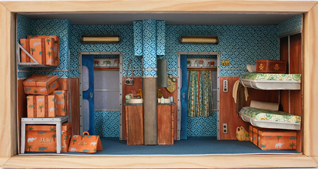 Бумажные мини-диорамы по фильмам Уэса Андерсона (фото 1)