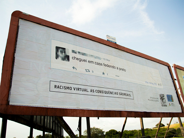 И стало стыдно: в Бразилии расистские комментарии из интернета помещают на билборды (фото 2)