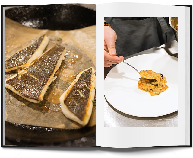 Блюдо недели: филе камбалы с граните из малосольных огурцов от Антона Абрезова (фото 8)
