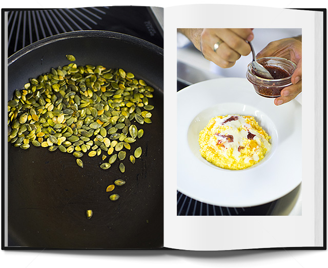 Блюдо недели: пшенная каша с тыквой, маскарпоне и семенами чиа от Федора Верина (фото 8)