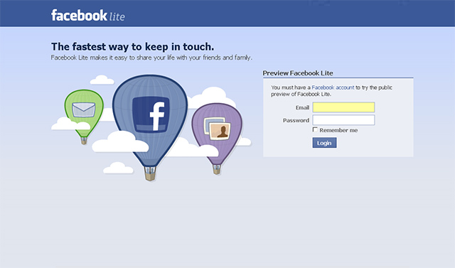 Легче легкого: новый Facebook Lite для медленного Интернета (фото 1)