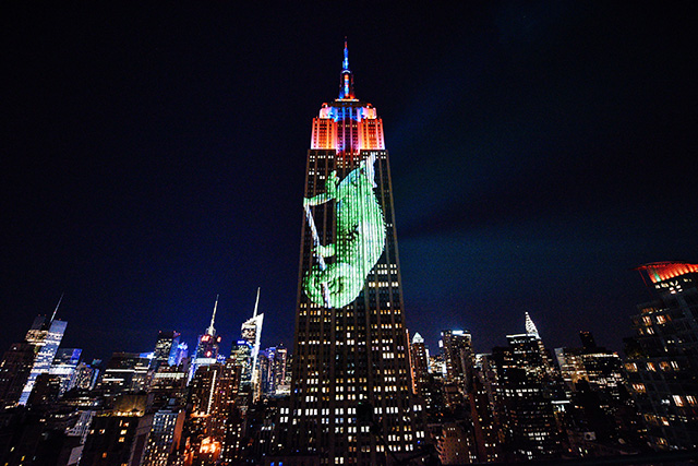 На Эмпайр-стейт-билдинг спроецировали вымирающих животных (фото 4)