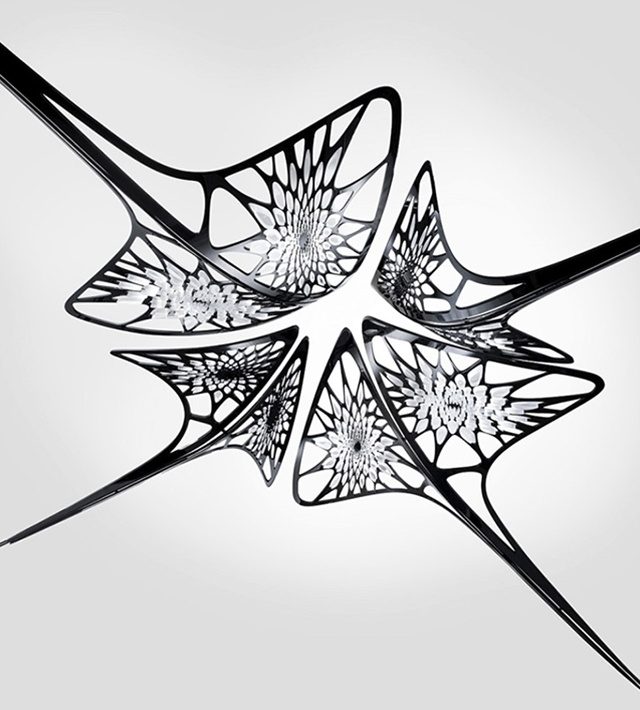 Заха Хадид и Барнаби Барфорд создали светильники для выставки в David Gill Gallery (фото 1)