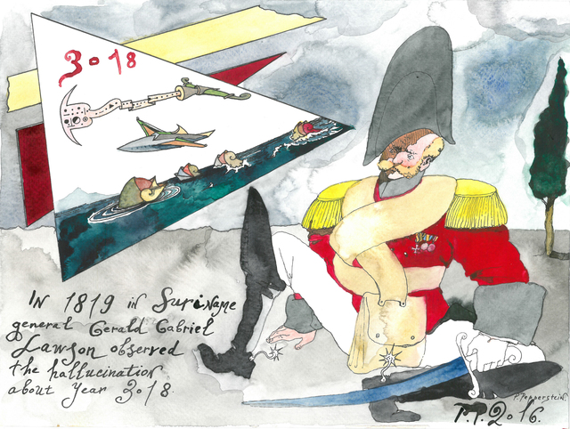 Павел Пепперштейн, работа из серии «История футуристических галлюцинаций» Бельгийские сады искусства: новые музеи, ярмарки и "Гентские флоралии" (фото 5)