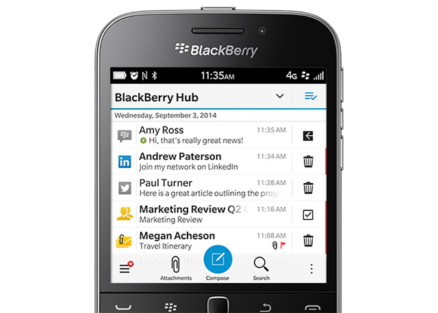 Классика жанра: BlackBerry представили смартфон Classic (фото 1)