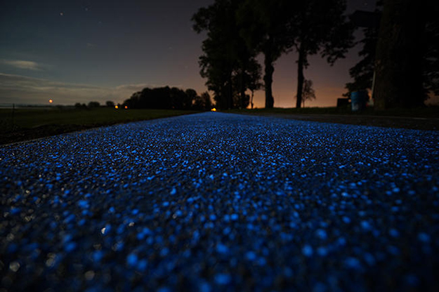 В Польше появилась светящаяся дорожка для велосипедистов (фото 1)