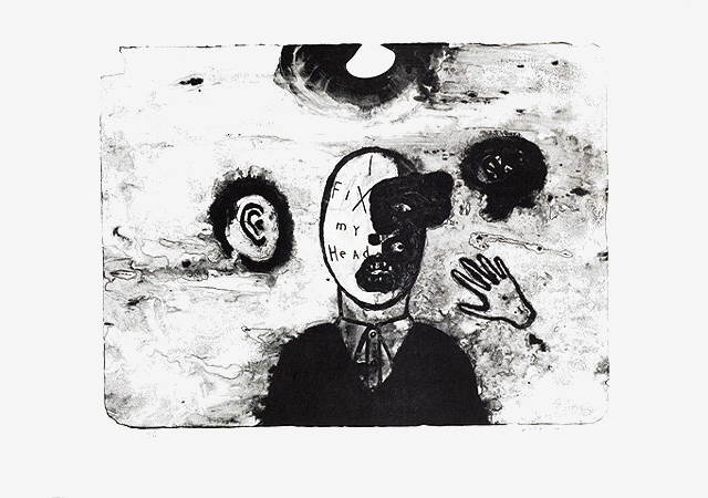 I Fix My Head II: литография Дэвида Линча и JR (фото 1)