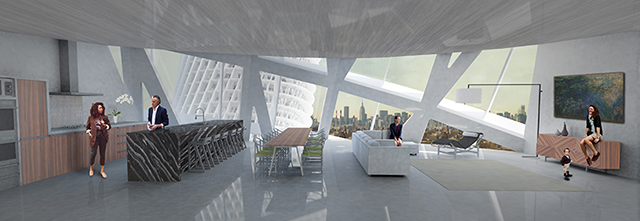 Студия AMLGM предложила строить дома на транспортных узлах Нью-Йорка (фото 2)