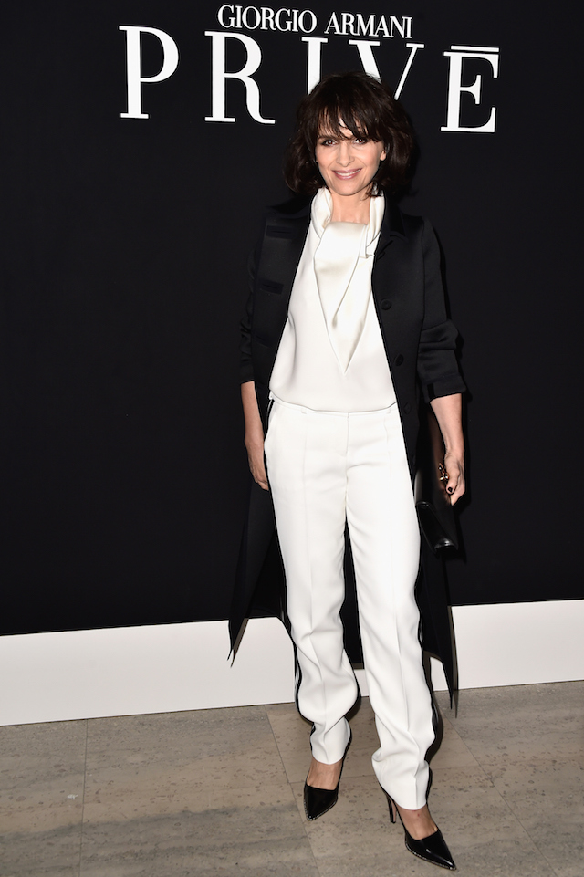 Жюльет Бинош Гости показа Giorgio Armani Privé в Париже весна-лето 2015 (фото 5)