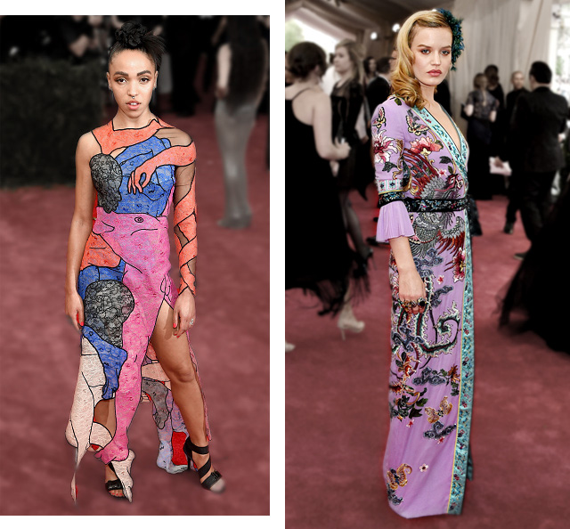FKA Twigs и Джорджия Мэй Джаггер Как оделись гостьи Met Gala 2015: хотели как лучше, а получилось как всегда (фото 8)