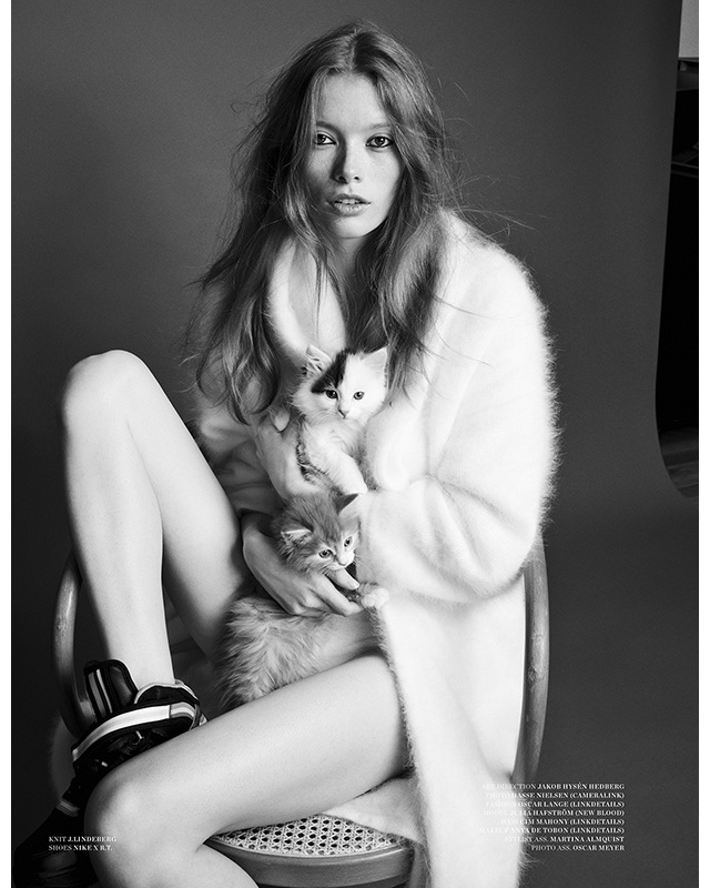 Джулия Хафстром в съемке для журнала Scandivinavia S/S/A/W (фото 6)
