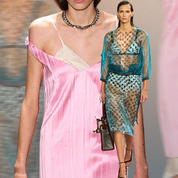 Верхнее нижнее белье — тренд весна-лето 2026. Вот подиумные образы, которые хочется повторить