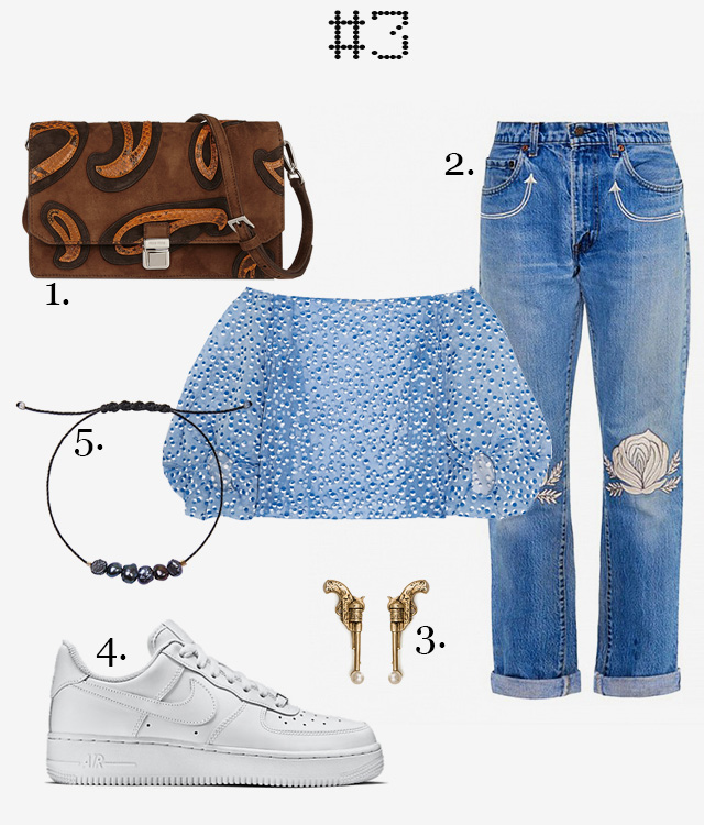 1. Сумка Miu Miu. 2. Джинсы The BAM x NSF (ЦУМ). 3. Серьги Schield (youngandbeautiful.ru). 4. Кроссовки Nike Air Force 1 07 (Street Beat). 5. Браслет Himére (saharokstore.ru) 1. Сумка Miu Miu. 2. Джинсы The BAM x NSF (ЦУМ). 3. Серьги Schield (youngandbeautiful.ru). 4. Кроссовки Nike Air Force 1 07 (Street Beat). 5. Браслет Himére (saharokstore.ru)