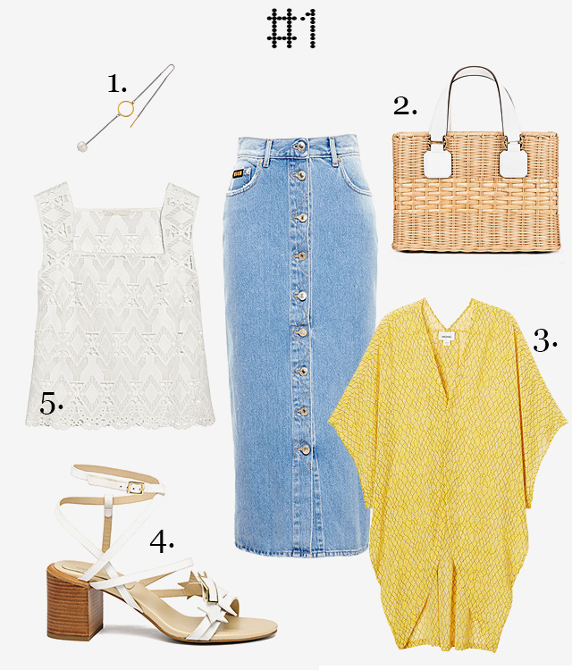 Одна вещь — три образа: джинсовая юбка MSGM (фото 1)