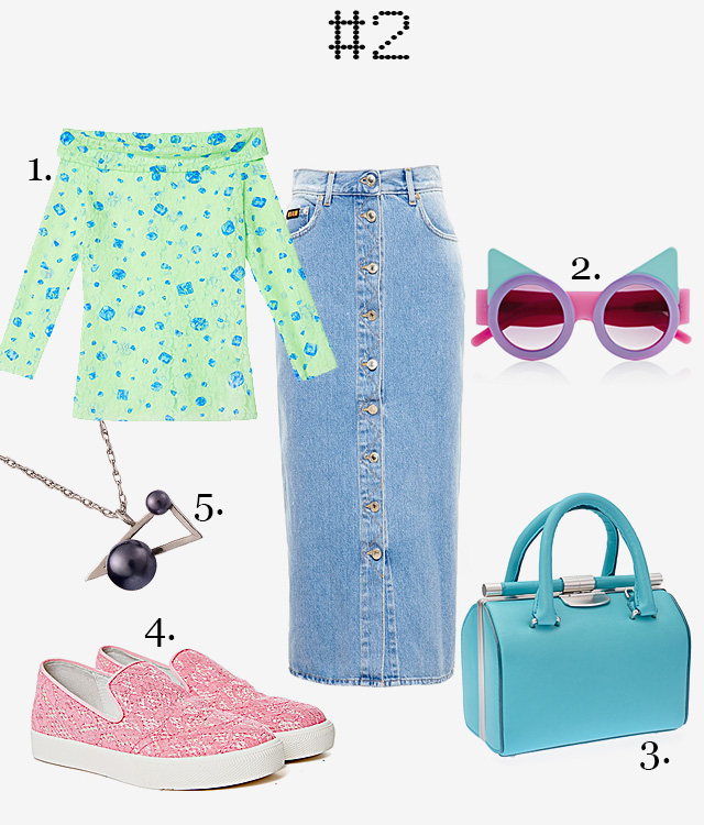 Одна вещь — три образа: джинсовая юбка MSGM (фото 2)