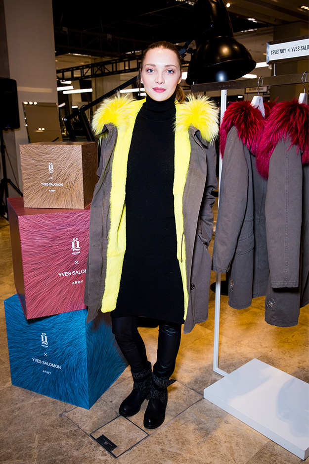 Екатерина Вилкова Презентация коллекции «Цветной» x Yves Salomon ARMY (фото 4)