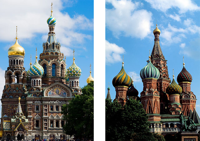 Храм Спаса-на-Крови в Санкт-Петербурге и Храм Василия Блаженного в Москве П — переезд: путешествие из Москвы в Петербург (фото 1)