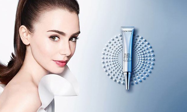 Лили Коллинз в новой рекламе Lancôme (фото 1)