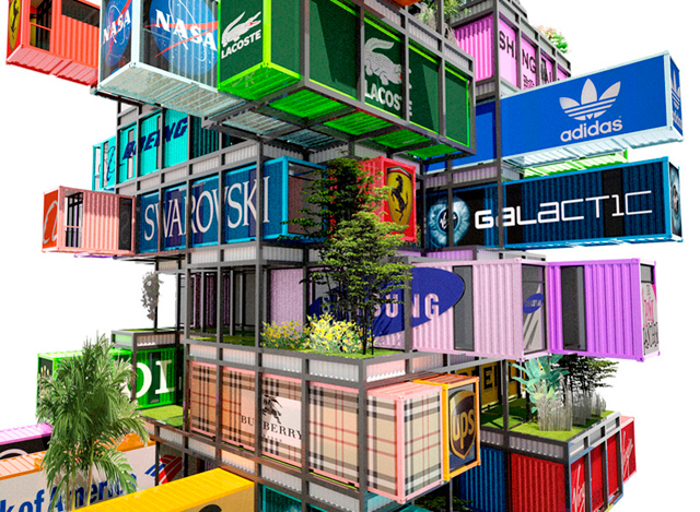 Отель из грузовых контейнеров Hive-Inn от OVA studio (фото 5)