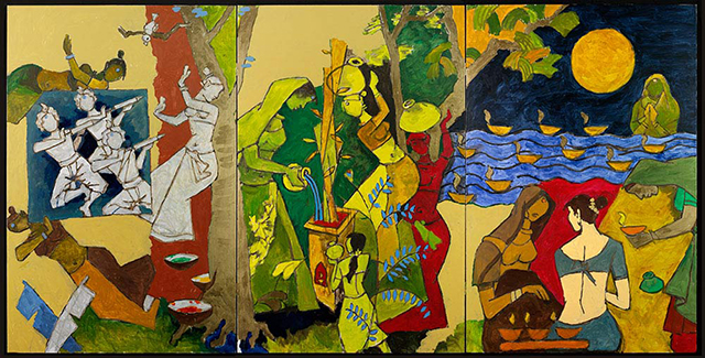 М.Ф. Хусейн. Выставка индийского модерниста Хусейна в Музее Виктории и Альберта (фото 4)