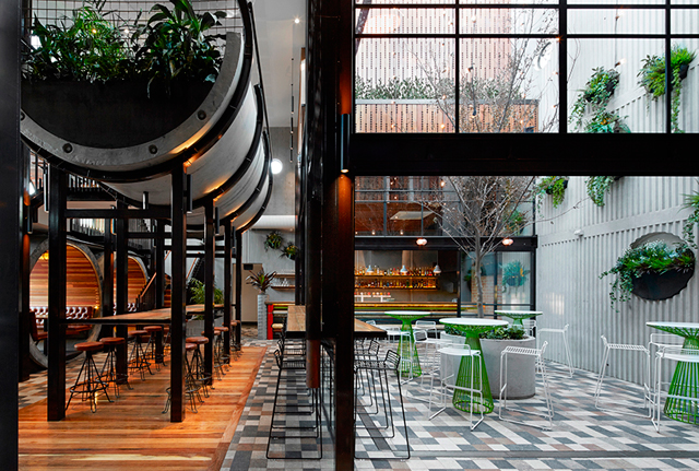 Prahran Hotel: ресторан из бетонных труб в Мельбурне (фото 3)