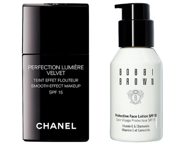 Тональный крем Perfection Lumière Velvet, Chanel; увлажняющий защитный лосьон Protective Face Lotion SPF 15, Bobbi Brown В фокусе: средства с SPF для весенней защиты кожи (фото 2)