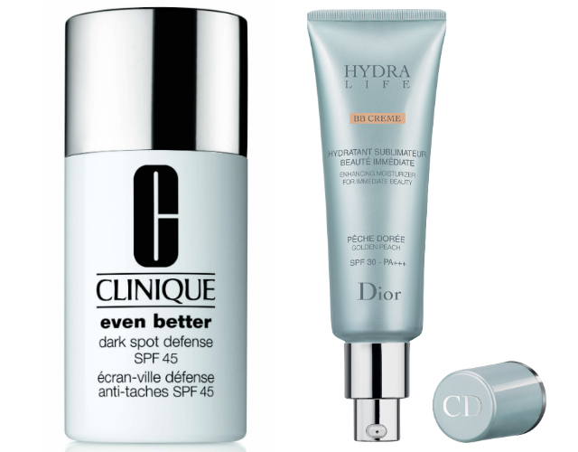 Ежедневный защитный флюид Even Better Dark Spot Defence SPF 45, Clinique; BB-крем Hydra Life BB Cream (c SPF 30), Dior В фокусе: средства с SPF для весенней защиты кожи (фото 3)