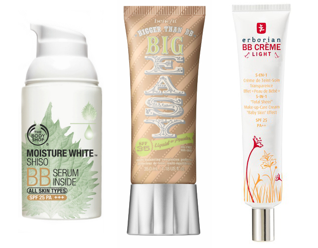 Сыворотка с тонирующим эффектом Moisture White SPF 25, The Body Shop; крем Big Easy Bigger Than BB, Benefit; ультралегкий BB-крем BB Creme Light SPF 25, Erborian В фокусе: средства с SPF для весенней защиты кожи (фото 4)