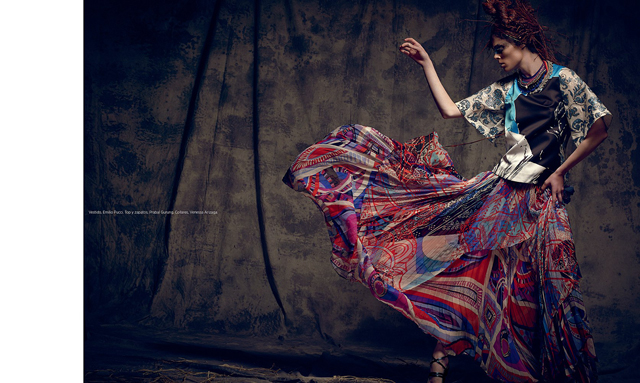 Коко Роша в съемке испанского Harper's Bazaar (фото 1)