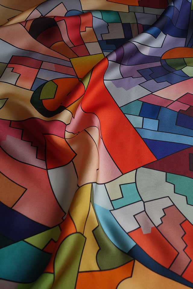 Аристарх Лентулов «Астры» Третьяковка в шелке: от Васнецова до Кандинского (фото 5)