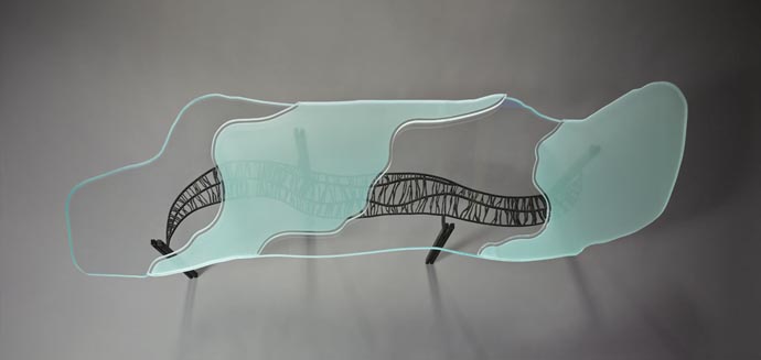 Стеклянный стол STEN (фото 4)