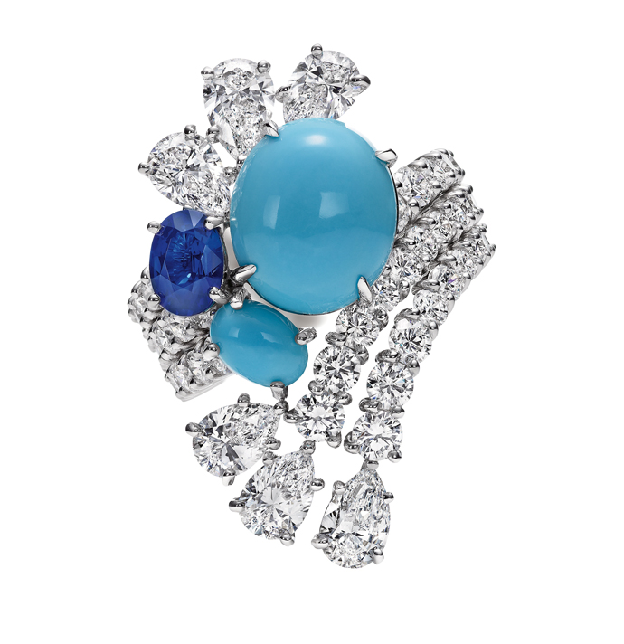 Water Collection Splash Turquoise Ring