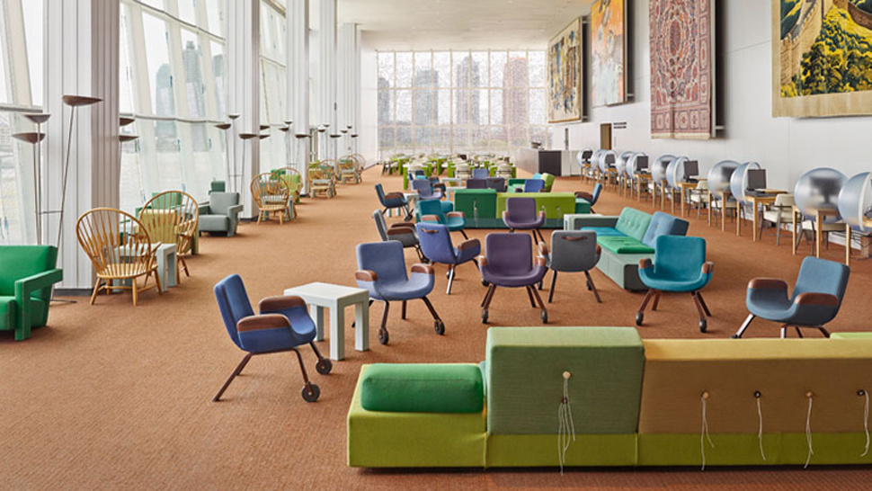 Новая лаунж-зона в головном офисе ООН (фото 6)