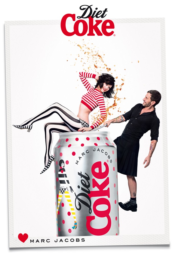 Марк Джейкобс и Гинта Лапина в кампании Diet Coke (фото 3)